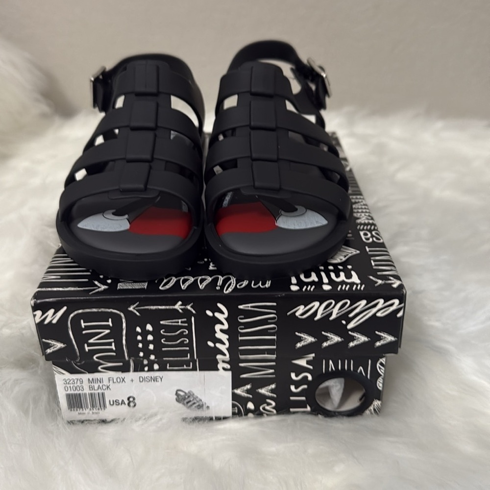New! Mini Melissa X Disney Mickey Mouse and Friends Flox‎ Sandal Sz 8